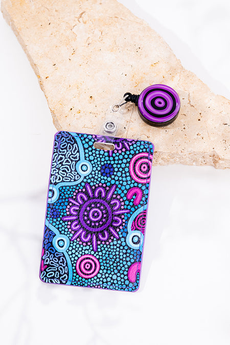 Flourish Lanyard & Retractable Card Holder with Clip