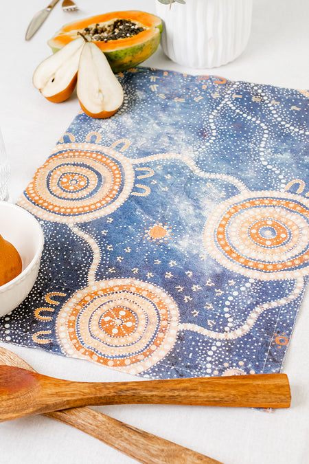 Yilawura (Night) Linen Blend Placemat (4 Pack)