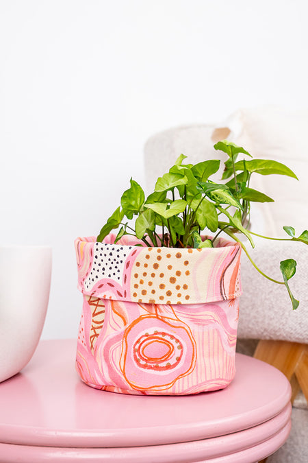 Twinkling Stars Canvas Plant Pot
