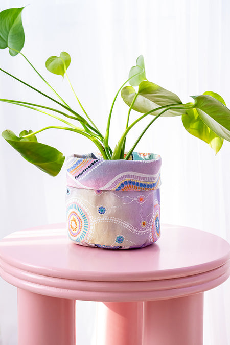 Connections Canvas Plant Pot