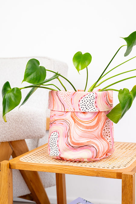 Twinkling Stars Canvas Plant Pot