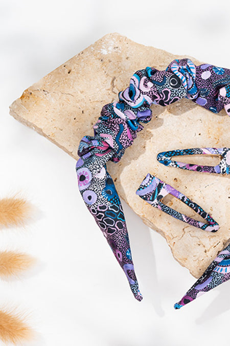 Makuru Ruche Headband (w/ Hair Clips)