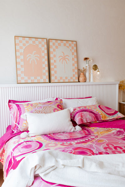 Gon Walkabout Quilt Cover & Pink Sheet Set Bedding Bundle