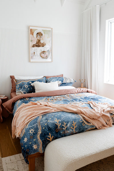 Indigenous Quilt Covers - Yilawura (Night) | Yarn