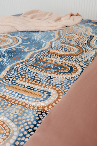 Indigenous Quilt Covers - Yilawura (Night) | Yarn