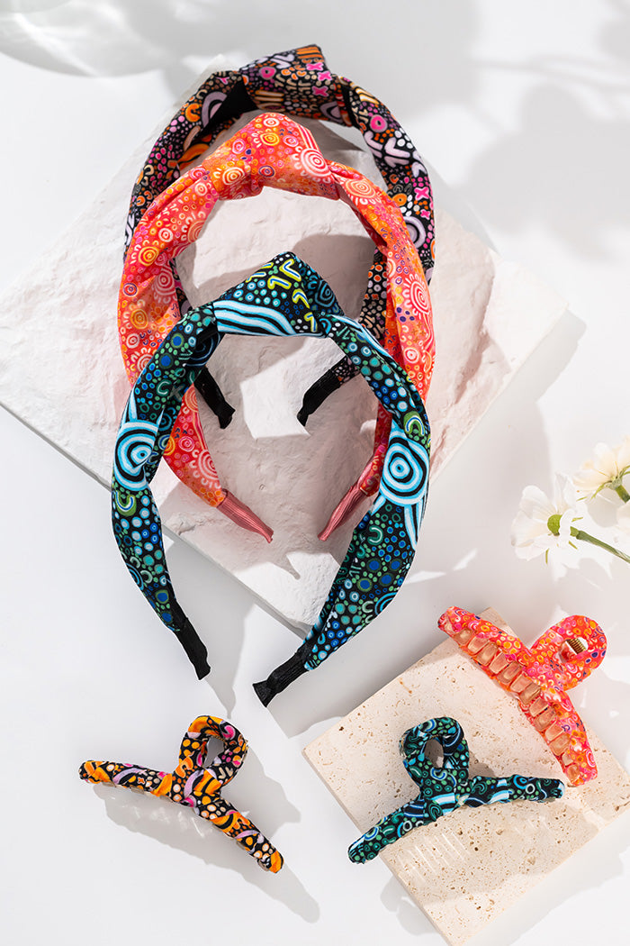 Ngayt Poonan Knot Headband & Wrapped Butterfly Claw Clip