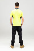 Family High Vis Fluoro Yellow Unisex Polo Shirt