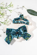 Hopkins River Bow Scrunchie & Curved Claw Clip