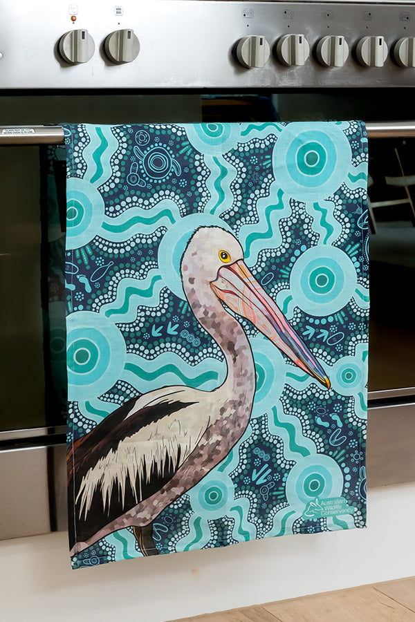 Pelican (Dhalipnha) Linen Blend Tea Towel (2 Pack)