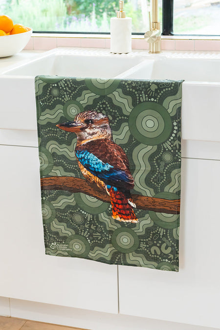 Kookaburra (Durdilapka) Linen Blend Tea Towel (2 Pack)