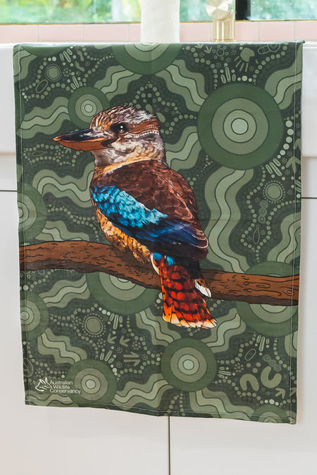 Kookaburra (Durdilapka) Linen Blend Tea Towel (2 Pack)