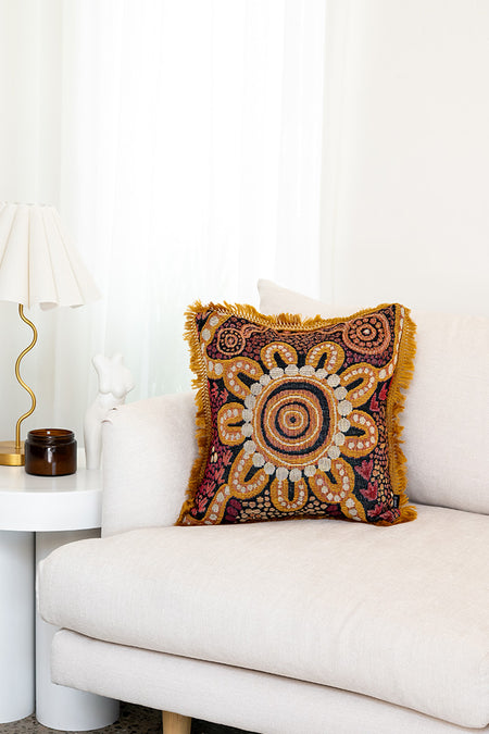 Mingaan 100% Cotton Knitted Cushion Cover (50cm x 50cm)