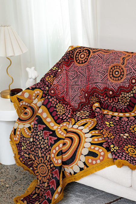 Mingaan 100% Recycled Cotton Knitted Throw Rug (160cm x 200cm)