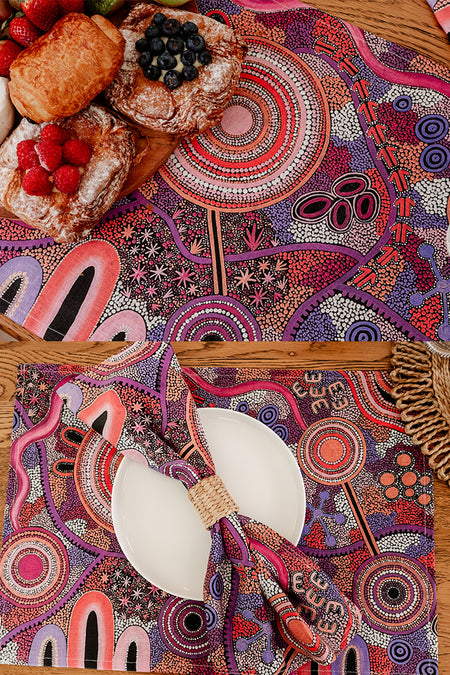 Pink Colours Linen Napkin (4 Pack)