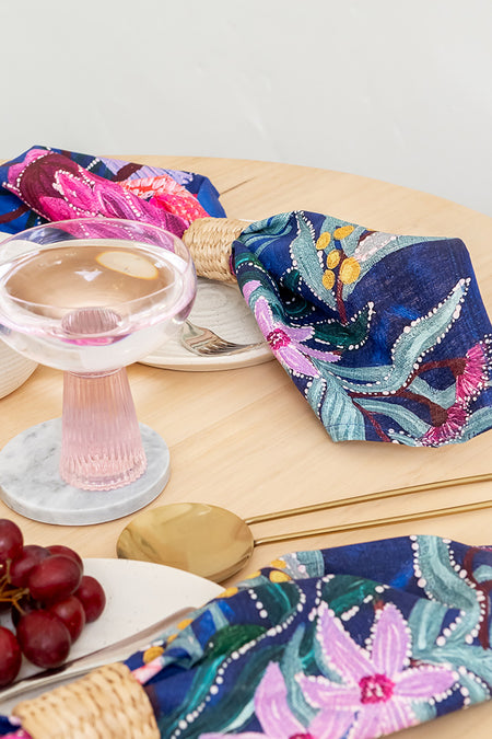 Garden Scene Linen Napkin (4 Pack)