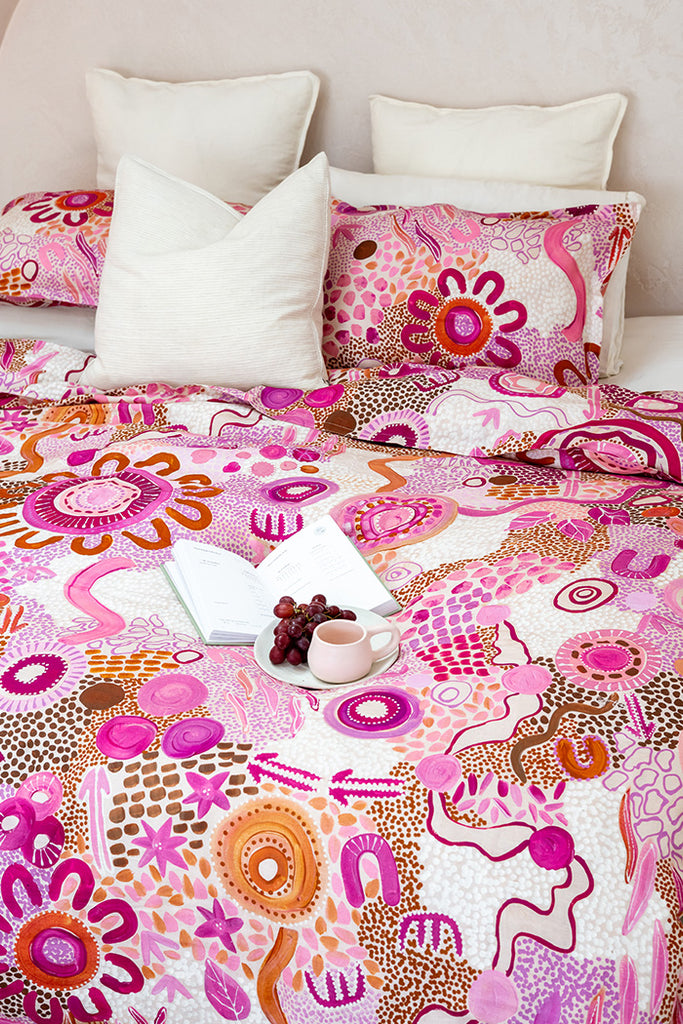 Djeran 100% Linen Quilt Cover Set