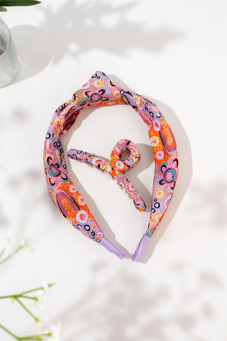 Adventure Knot Headband & Wrapped Butterfly Claw Clip