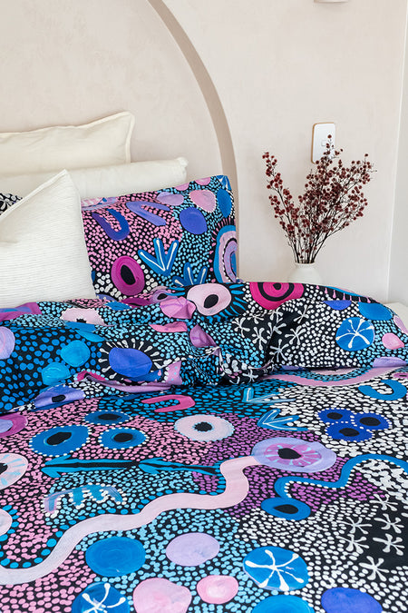 Makuru 100% Linen Quilt Cover Set