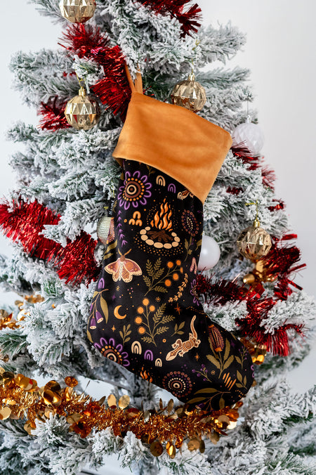 Campfire Dreaming Christmas Stocking