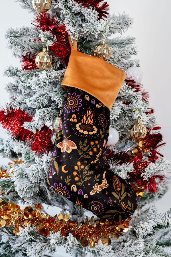 Campfire Dreaming Christmas Stocking