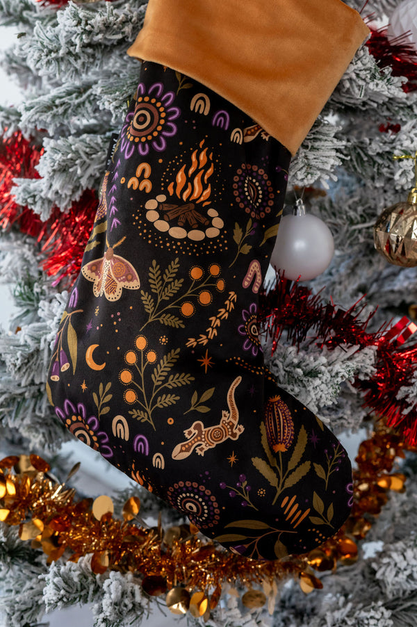 Campfire Dreaming Christmas Stocking