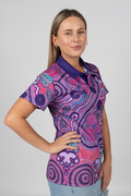 Danjoo (Purple) UPF50+ Women's Fitted Polo Shirt