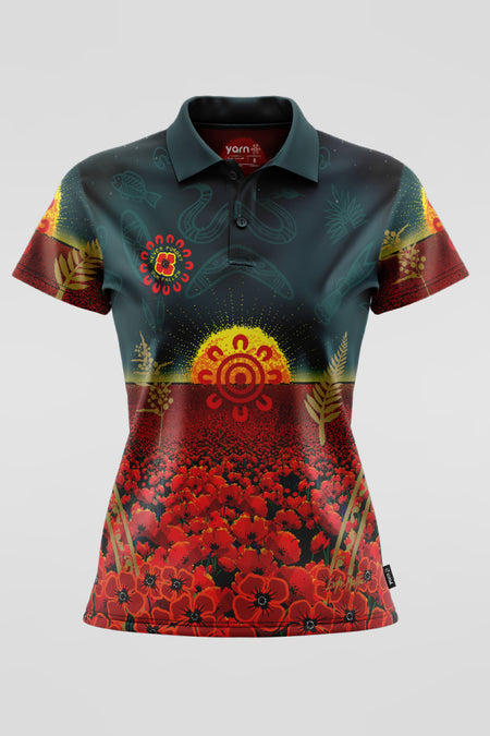 Honouring Our Fallen Warriors Women's Fitted Polo Shirt