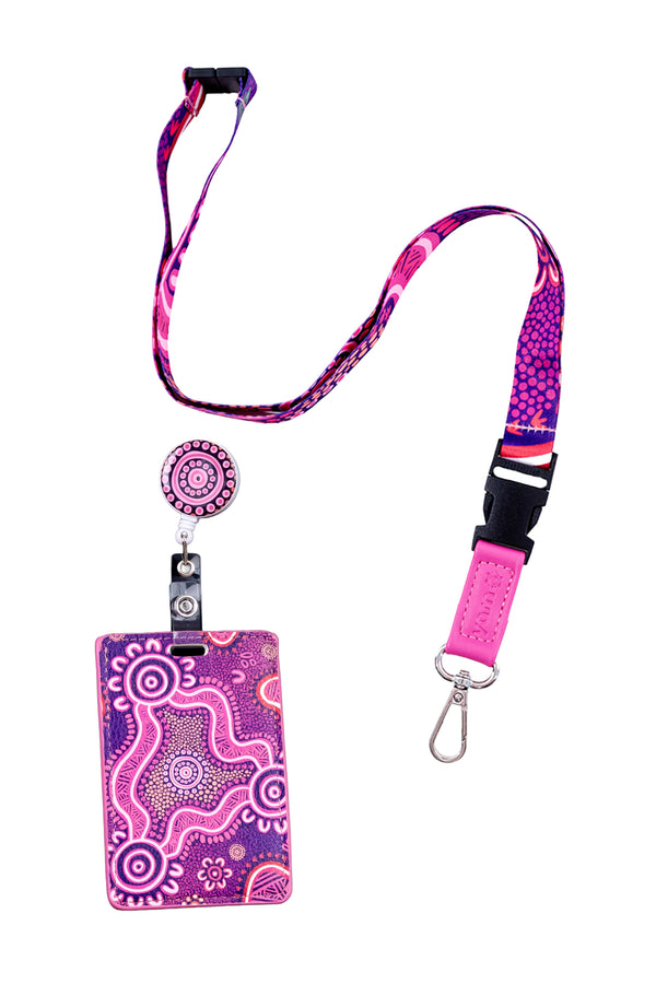 Forage Lanyard & Retractable Card Holder with Clip