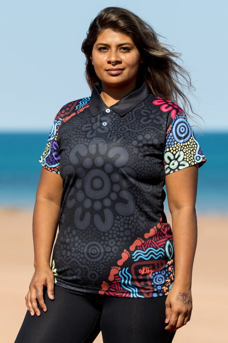 50 Years Of NAIDOC Women's Fitted Polo Shirt