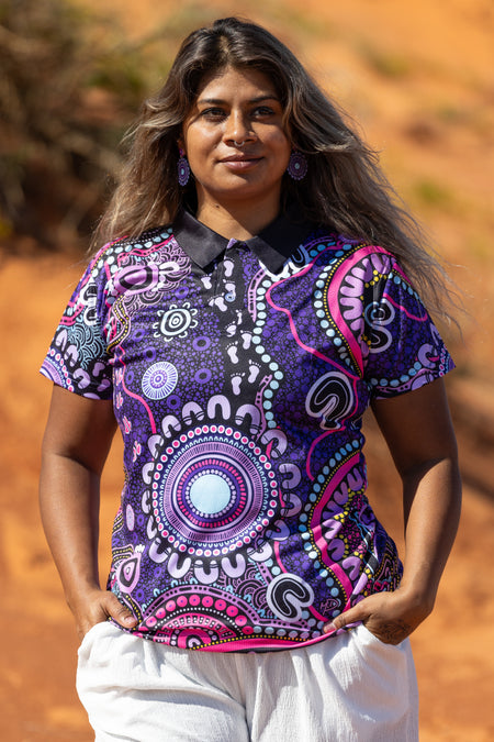 Muru To Our Biriwal (Pathway To Our Future) Women's Fitted Polo Shirt