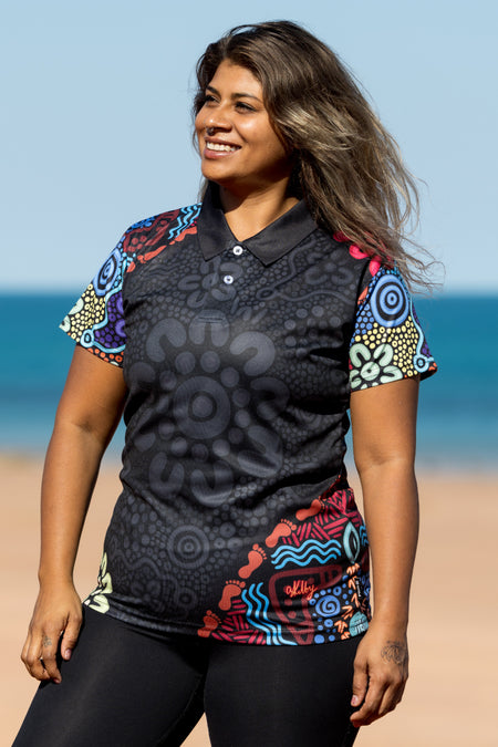 50 Years Of NAIDOC Women's Fitted Polo Shirt