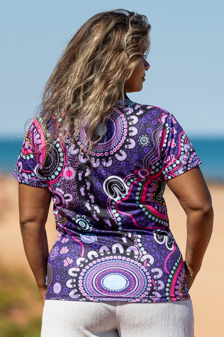 Muru To Our Biriwal (Pathway To Our Future) Women's Fitted Polo Shirt