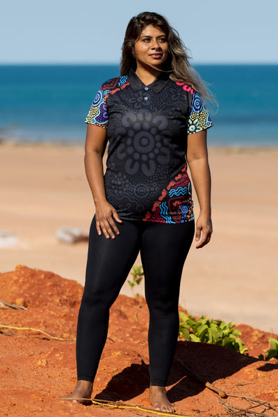 50 Years Of NAIDOC Women's Fitted Polo Shirt