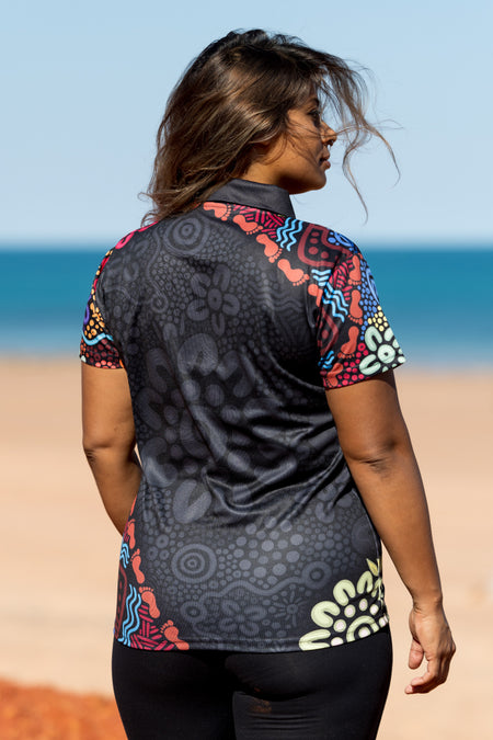 50 Years Of NAIDOC Women's Fitted Polo Shirt