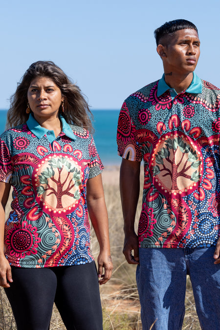 Wurung (Branches) Women's Fitted Polo Shirt