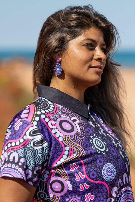 Muru To Our Biriwal (Pathway To Our Future) Women's Fitted Polo Shirt