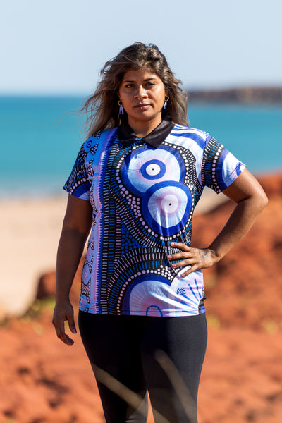 Future Dreaming Women's Fitted Polo Shirt