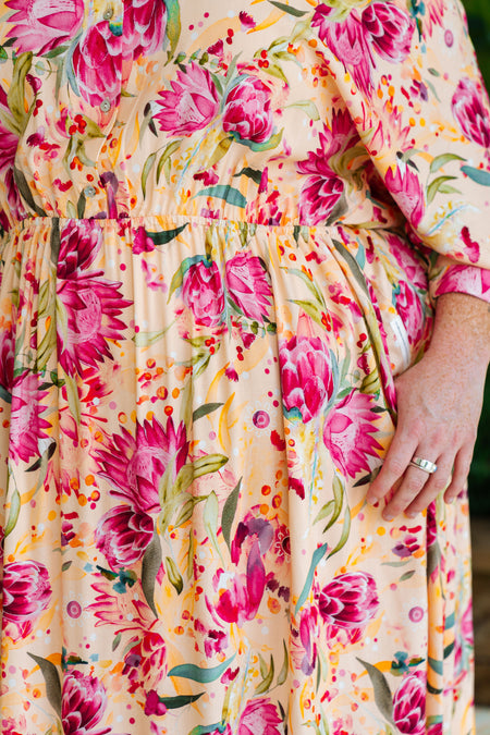 Spring Essence 100% Rayon Shirt Dress