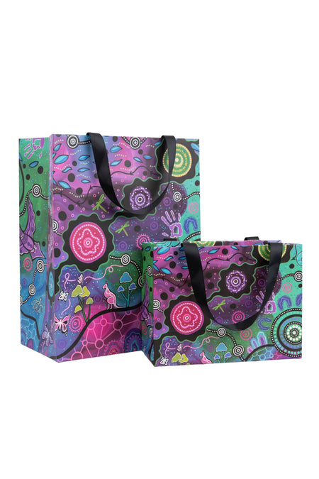 Colours Of The Land Matte Ribbon Handled Gift Bag