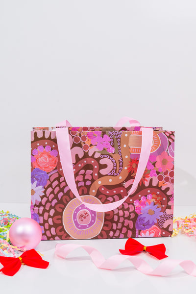 Strength Of Women Matte Ribbon Handled Gift Bag