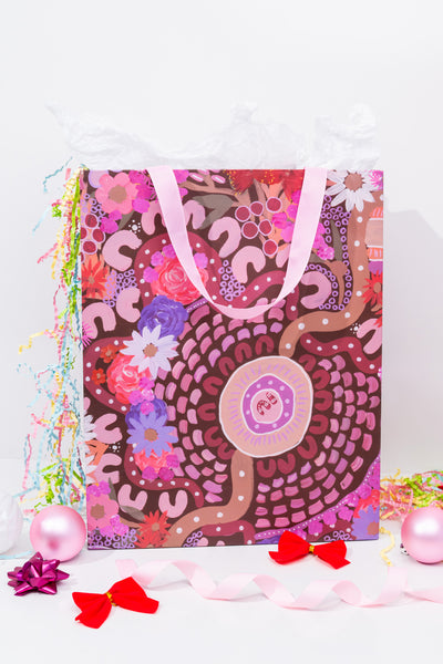 Strength Of Women Matte Ribbon Handled Gift Bag