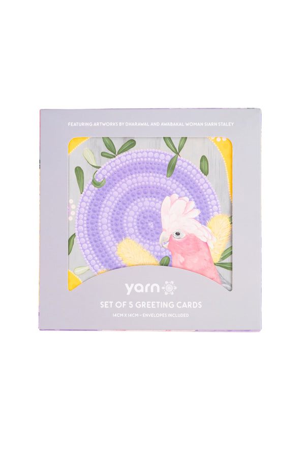 Siarn Staley 14cm Square Greeting Cards (5 Pack)