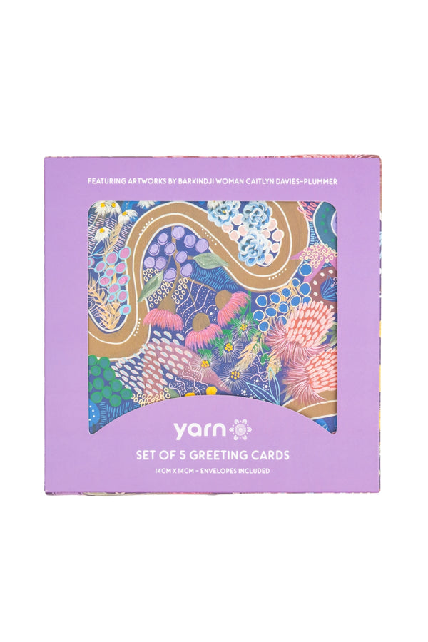 Caitlyn Davies-Plummer 14cm Square Greeting Cards (5 Pack)