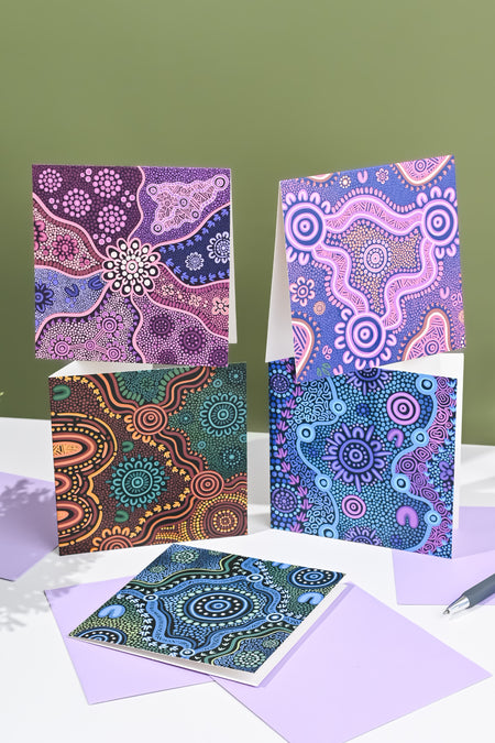 Amy Kilby 14cm Square Greeting Cards (5 Pack)