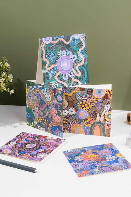 Caitlyn Davies-Plummer 14cm Square Greeting Cards (5 Pack)