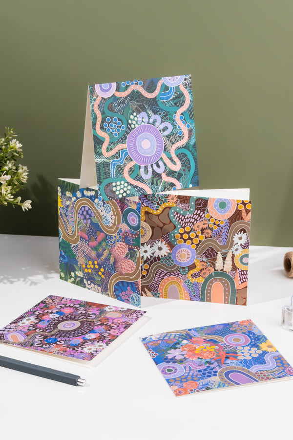 Caitlyn Davies-Plummer 14cm Square Greeting Cards (5 Pack)