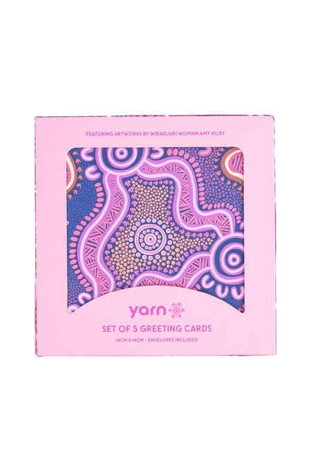 Amy Kilby 14cm Square Greeting Cards (5 Pack)