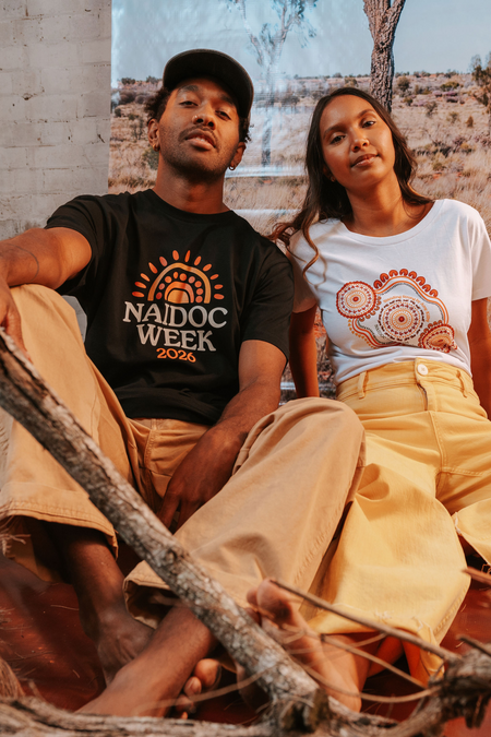 (Bulk) Standing Strong NAIDOC Week 2026 White Cotton Everyday Women's T-Shirt