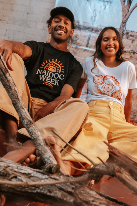 Standing Strong NAIDOC Week 2026 White Cotton Everyday Women's T-Shirt