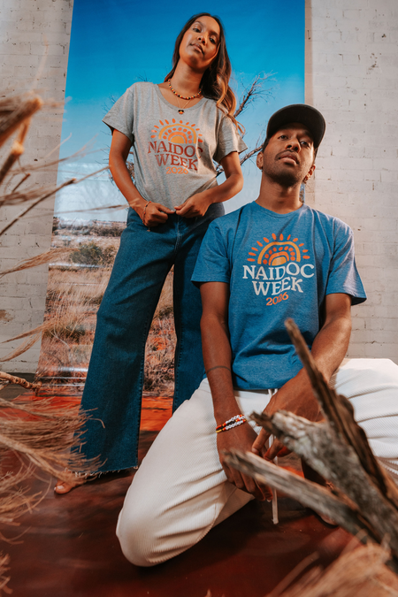 Core NAIDOC Week 2026 Grey Marle Cotton Everyday Women's T-Shirt